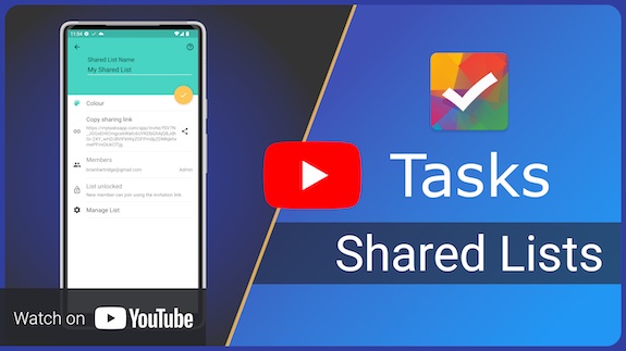 Shared lists - YouTube